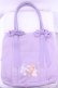画像1: m petit by misako / ラビットベアプリントトートバッグ  ラベンダー O-25-12-26-1046-LO-BG-OW-OS (1)