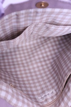 画像4: m petit by misako / ラビットベアプリントトートバッグ  ラベンダー O-25-12-26-1046-LO-BG-OW-OS