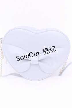 画像1: m petit by misako / ハートポシェット  サックス O-25-12-26-1050-0-BG-OW-ZT346