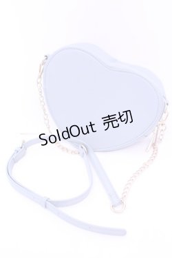 画像2: m petit by misako / ハートポシェット  サックス O-25-12-26-1050-0-BG-OW-ZT346