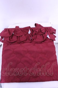 画像1: m petit by misako / キルティングトートバッグ  ワイン O-25-12-26-1056-LO-BG-OW-OS