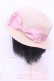 画像2: m petit by misako / TT*AMPLリボンカンカン帽 57.5ｃｍ ベージュ×ピンクリボン O-25-12-26-1007-LO-AC-OW-OS (2)