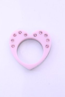 画像1: MILK / ダブルフェイスハートリング 13号 ピンク×シルバー O-25-12-26-1061-ML-AC-OW-OS