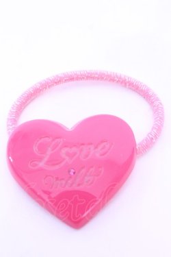 画像1: MILK / Love ヘアゴム  ピンク O-25-12-26-1064-ML-AC-OW-OS