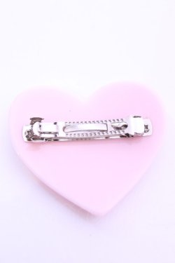 画像2: MILK / アクリルハートバレッタ  ピンク O-25-12-26-1071-ML-AC-OW-OS