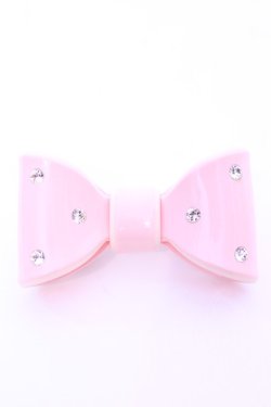 画像1: Emily Temple cute / ドットリボンバレッタ  ピンク O-25-12-26-1073-ET-TO-OW-OS