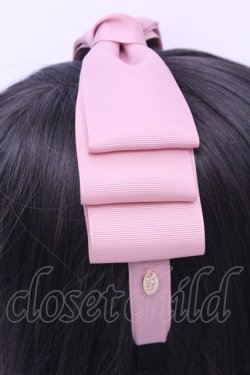画像2: m petit by misako / NINA'sコラボ AM*NIリボンカチューシャ  ピンク O-25-12-26-1008-LO-AC-OW-OS