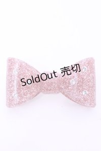 Emily Temple cute / ドットリボンバレッタ  ラメピンク O-25-12-26-1074-ET-TO-OW-OS