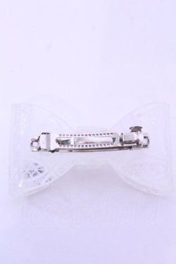 画像2: Shirley Temple / レース柄リボンバレッタ  クリア O-25-12-26-1076-ET-AC-OW-OS