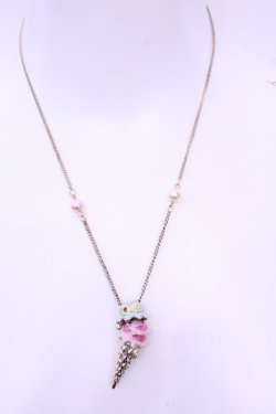 画像2: MILK / アイスクリームネックレス  ピンク×ミントブルー O-25-12-26-1078-ML-AC-OW-OS