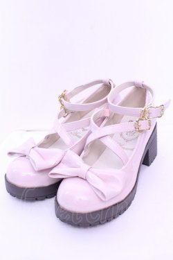 画像1: Amavel / Present Ribbonエナメルパンプス S ピンク O-25-12-26-1079-CA-SH-OW-OS