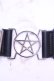画像2: KILL STAR / ペンタグラムスタッズベルト  ブラックｘシルバー O-25-12-26-1001-SL-ZA-YM-OS (2)