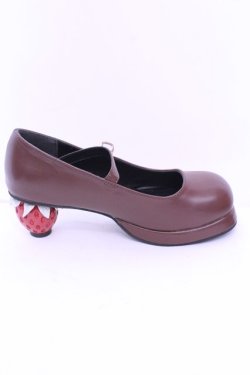 画像5: Dear My Love / いちごヒールロリータパンプス 23.5ｃｍ ブラウン O-25-12-26-1080-EL-SH-OW-OS