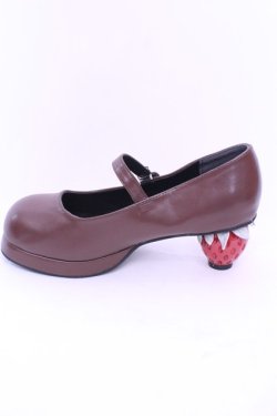 画像8: Dear My Love / いちごヒールロリータパンプス 23.5ｃｍ ブラウン O-25-12-26-1080-EL-SH-OW-OS