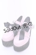 DearMyLove / キラキラビジューリボン厚底ローファー 23.0ｃｍ ピンク O-25-12-26-1081-EL-SH-OW-OS