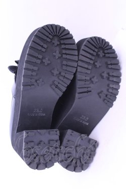 画像4: DearMyLove / ビジューリボン厚底ローファー 23.0ｃｍ クロ O-25-12-26-1083-EL-SH-OW-OS