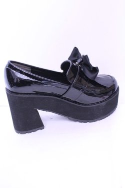 画像5: DearMyLove / ビジューリボン厚底ローファー 23.0ｃｍ クロ O-25-12-26-1083-EL-SH-OW-OS