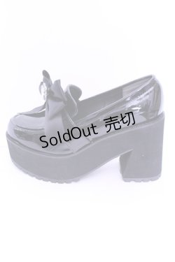 画像6: DearMyLove / ビジューリボン厚底ローファー 23.0ｃｍ クロ O-25-12-26-1083-EL-SH-OW-OS