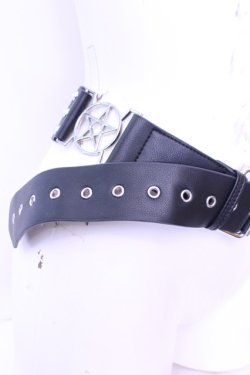 画像3: KILL STAR / ペンタグラムスタッズベルト  ブラックｘシルバー O-25-12-26-1001-SL-ZA-YM-OS
