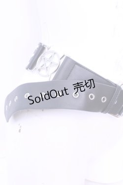 画像3: KILL STAR / ペンタグラムスタッズベルト  ブラックｘシルバー O-25-12-26-1001-SL-ZA-YM-ZT487