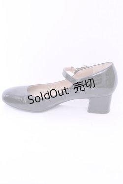 画像8: あしながおじさん / エナメルパンプス 23.5ｃｍ クロ O-25-12-26-1011-PU-SH-OW-ZT088