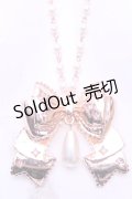 axes femme kawaii / リボンネックレス  ピンクゴールド O-25-12-26-1002-AX-AC-IG-OS
