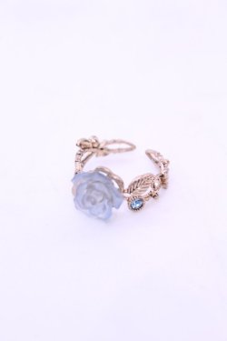 画像1: axes femme / FAVミニローズリング  サックス O-25-12-26-1021-AX-AC-IG-OS