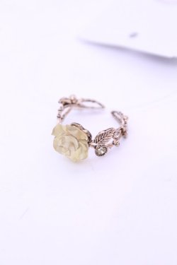 画像1: axes femme / FAVミニローズリング  イエロー O-25-12-26-1022-AX-AC-IG-OS