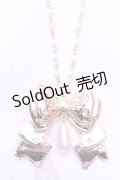 axes femme kawaii / リボンネックレス  ゴールド O-25-12-26-1003-AX-AC-IG-OS