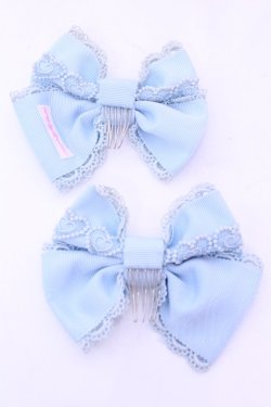 画像2: Angelic Pretty / 両山ハートレースコーム  サックス O-25-12-26-1034-AP-AC-IG-OS