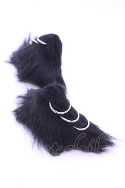 画像2: ililil / CV Select猫耳ヘアピン  ブラック×シルバー O-25-12-26-1036-PU-AC-IG-OS