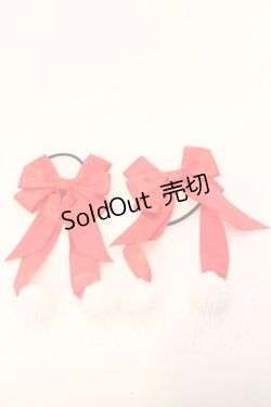 画像1: melonDOLL / うさぎのしっぽりぼん  アカ O-25-12-26-011-LO-AC-IG-OS