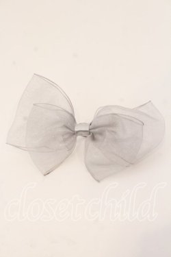 画像1: melonDOLL / ぱうーりぼんりんぐ  グレー O-25-12-26-020-LO-AC-IG-OS