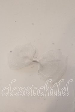 画像1: melonDOLL / ぱうーりぼんりんぐ  シロ O-25-12-26-024-LO-AC-IG-OS