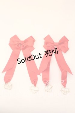 画像1: melonDOLL / ドキドキメーターりぼんバレッタ  アカ O-25-12-26-027-LO-AC-IG-OS