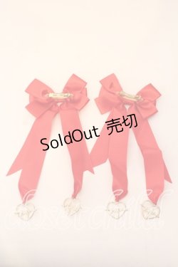 画像2: melonDOLL / ドキドキメーターりぼんバレッタ  アカ O-25-12-26-027-LO-AC-IG-OS