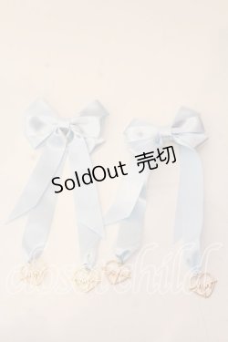 画像1: melonDOLL / ドキドキメーターりぼんバレッタ  サックス O-25-12-26-028-LO-AC-IG-OS