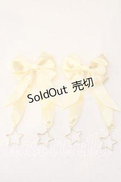 画像1: melonDOLL / りぼんバレッタ  イエロー ホシチャーム O-25-12-26-030-LO-AC-IG-OS