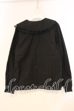 画像2: merry jenny / シアーカラーブラウス F クロ O-25-12-29-039-LO-BL-OW-OS