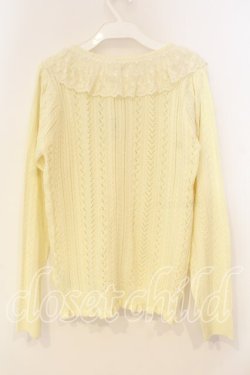 画像3: axes femme / フリルレースニットカーディガン F キナリ O-25-12-29-045-AX-TO-OW-OS