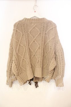 画像2: merry jenny / ざくざくリボンニットカーディガン F ブラウン O-25-12-29-048-LO-TO-OW-OS