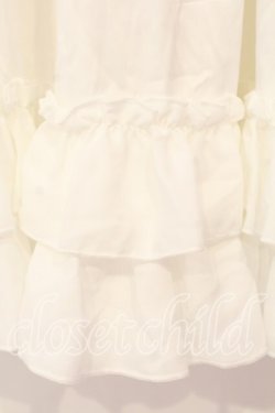 画像2: axes femme kawaii / ミディフリルペチスカート M シロ O-25-12-29-050-AX-SK-OW-OS