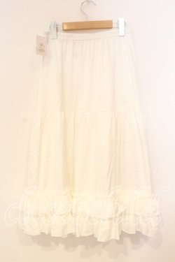 画像3: axes femme kawaii / ミディフリルペチスカート M シロ O-25-12-29-050-AX-SK-OW-OS