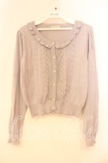 画像1: axes femme / レースデザインニットカーデ M グレー O-25-12-29-052-AX-TO-OW-ZT363 (1)