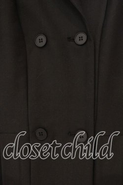 画像2: LISTEN FLAVOR / トレンチ風プリーツジャケット  ブラック O-25-12-29-054-PU-JA-OW-OS