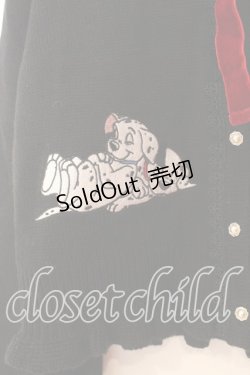 画像2: axes femme Kawaii / 101匹わんちゃんカーデ M クロ O-25-12-29-058-AX-TO-OW-OS