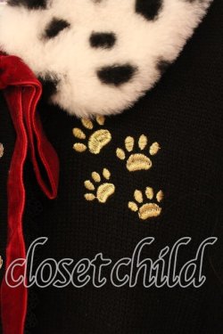 画像3: axes femme kawaii / 101匹わんちゃんカーデ M クロ O-25-12-29-058-AX-TO-OW-OS