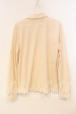 画像2: axes femme / フリル襟付きカットソー M キナリ O-25-12-29-061-AX-TO-OW-OS