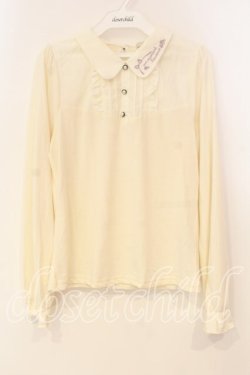 画像1: axes femme POETIQUE / 刺繍カラーカットソー M キナリ O-25-12-29-062-AX-TO-OW-OS