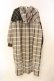 画像2: axes femme / チェック柄パッチワークコート M ブラウン O-25-12-29-066-AX-CO-IG-OS (2)